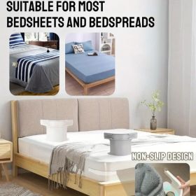 "Heavy Duty Lock Sheet Holders - Bed Sheet Clips Keep Fitted Sheets Tight on All Mattress Sizes (Twin/Queen/King)"