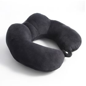 U-shape Pillow Pp Cotton Memory Foam (Option: Black Memory Foam-U Pillow)